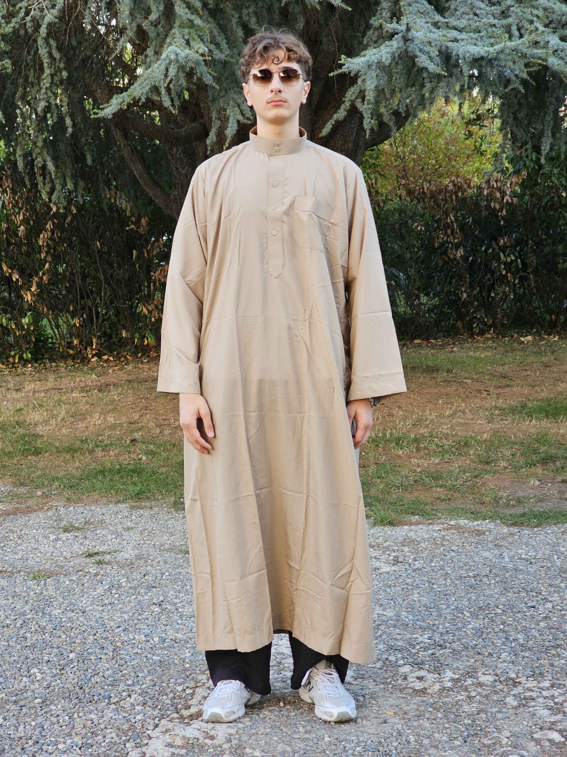 djellab Thobes marron face