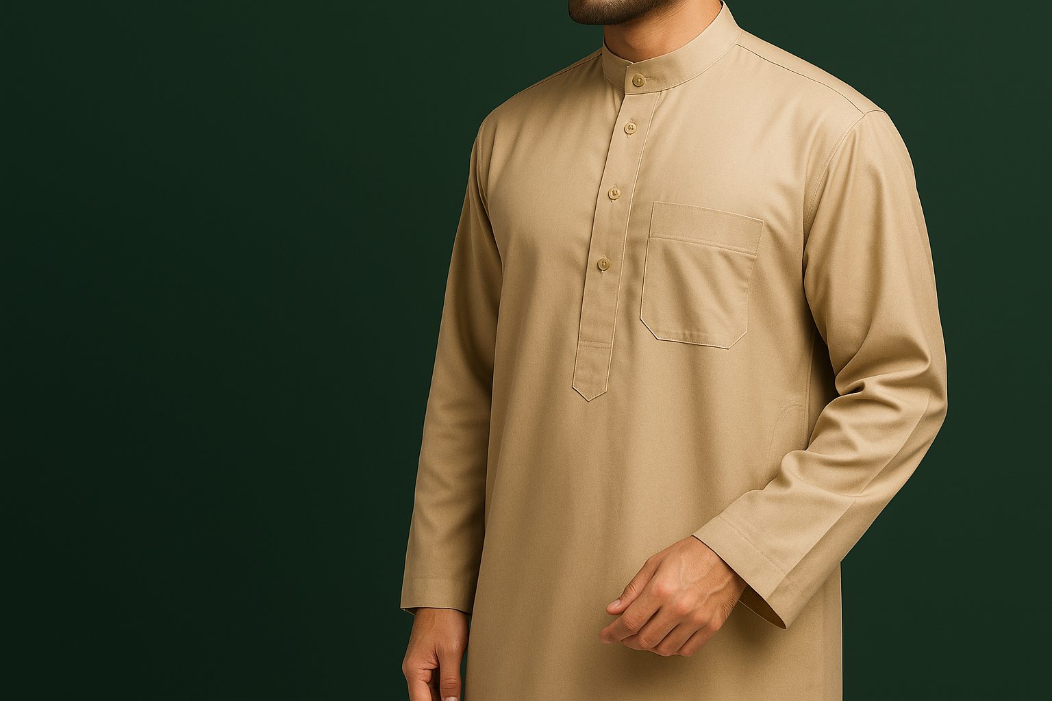 djellaba beige homme